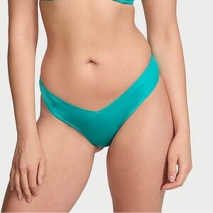 Victoria’s Secret Strappy-Back High-Leg Cheeky Panty Aqua Sea Small NEW